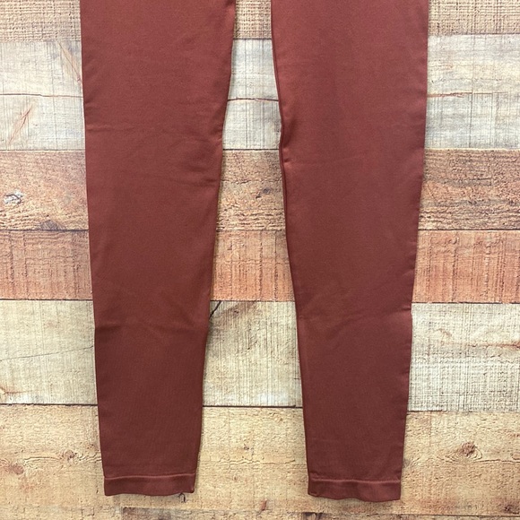 Zenana Outfitters Rust Brown Leggings NEW - Picture 3 of 4